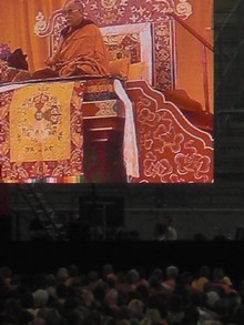 Klausens SERIELLO Der Dalai Lama in Frankfurt 30.7.2009 Commerzbank Arena