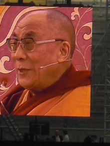 Klausens SERIELLO Der Dalai Lama in Frankfurt 30.7.2009 Commerzbank Arena