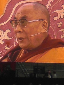 Klausens SERIELLO Der Dalai Lama in Frankfurt 30.7.2009 Commerzbank Arena