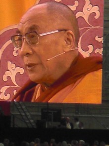 Klausens SERIELLO Der Dalai Lama in Frankfurt 30.7.2009 Commerzbank Arena